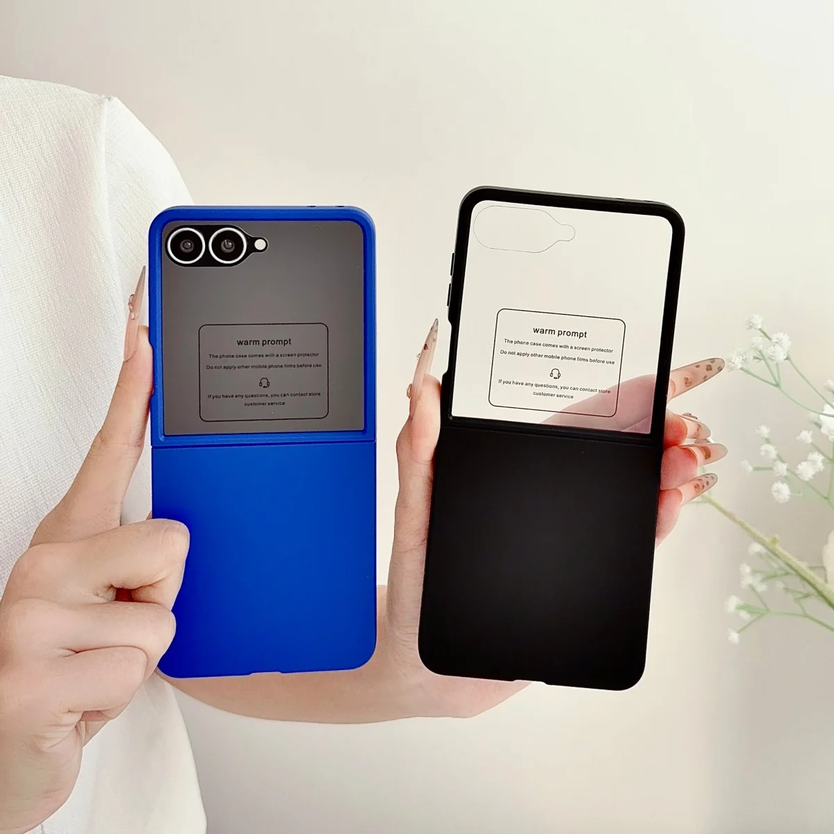 Luxury Ultra-Thin Matte PC Case with Glass Protector for Samsung Z Flip Series