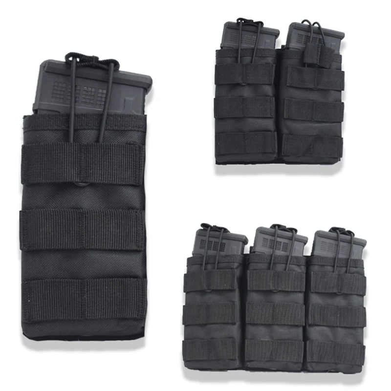 Hunting Accessories Open Top Single/Double/Triple Molle Magazine Pouch Tactical Pouch Paintball Airsoft Magazine Cartridge Bag