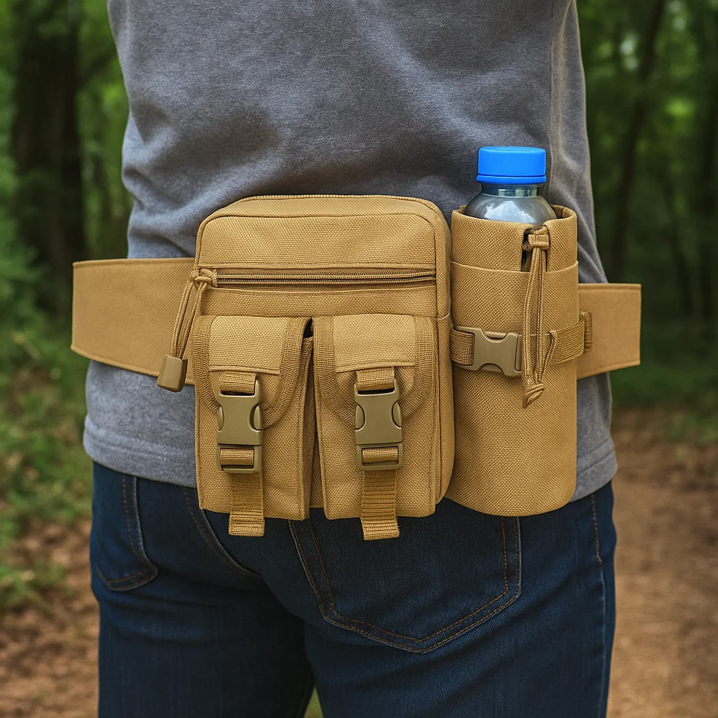 OPHIDIANTAC Outdoor Wandern Gürteltasche Telefon Wasserflasche Sporttasche Werkzeugausrüstung Tasche Jagd Wandern Camping Gürteltasche – Detail 3