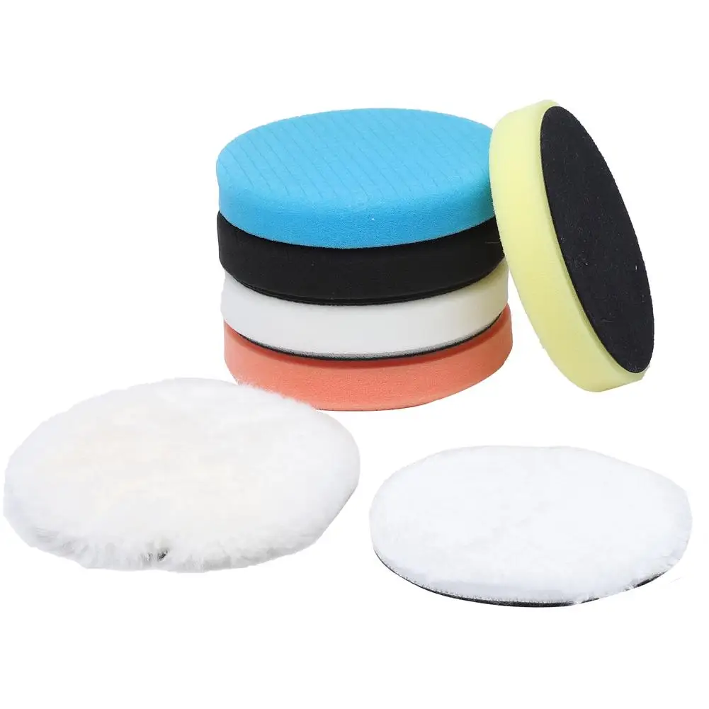 

Buffing Polishing Pads 7Pcs 6 Inch Face For 150mm Backing Plate Compound Buffing Sponge Pads Polishing Waxing Tool Drop Shipping