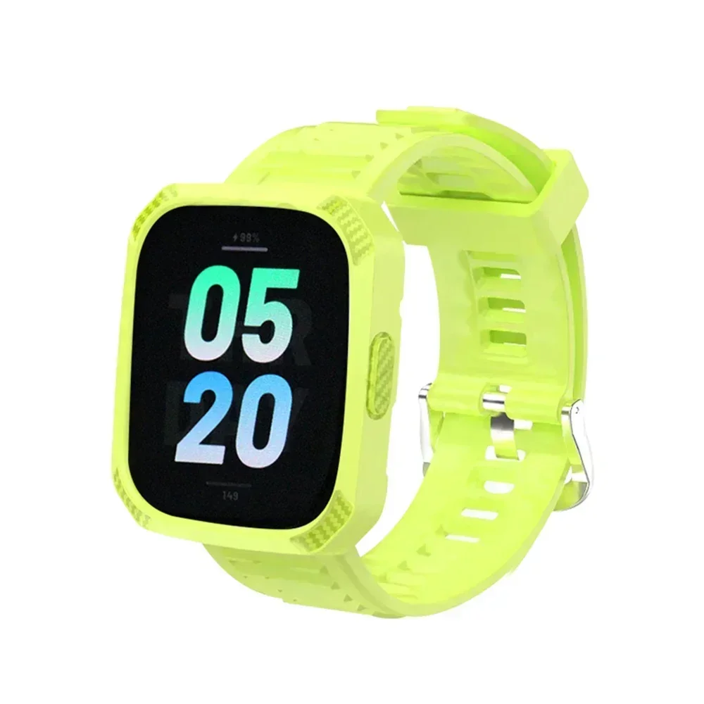 Silicone Protective Case & Strap for Smartwatch - Sport Band & Cover Combo