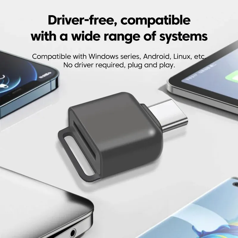 USB 카드 판독기 유형-C-TF 메모리 카드 고속 어댑터 Apple 용 스마트 카드 판독기 삼성 노트북 컴퓨터 액세서리