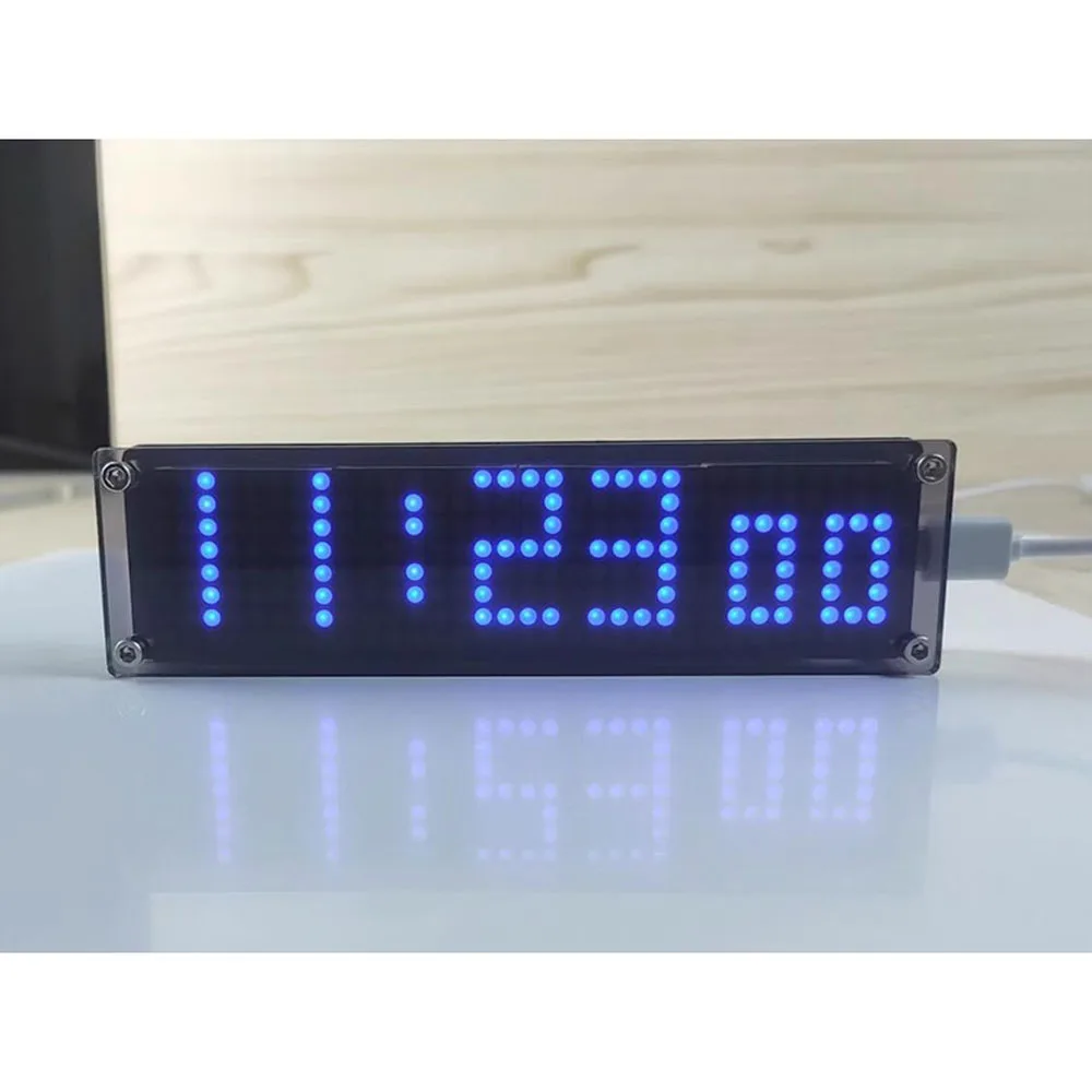WIFI Clock ESP8266 Network Time Service Digital Display LED Dot Matrix Clock lcd digital clock digital desk clock digital clock digital table clock