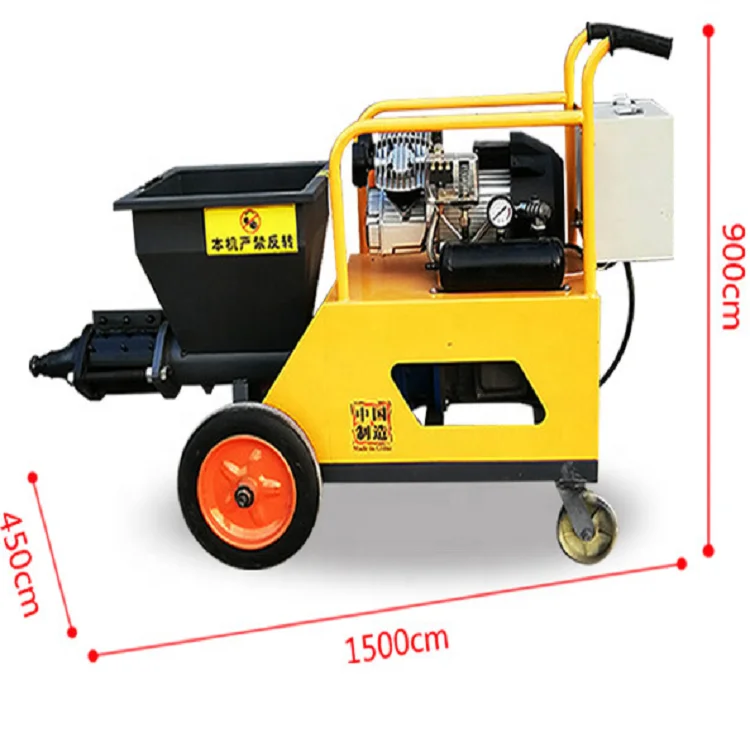 220v Motor Automatic Sand Mortar Spraying Pump Machine/wall Cement