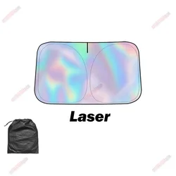 Premium Car Windshield Sunshade Cover - Front Window Sun Shade Visor with UV Protection (Laser)