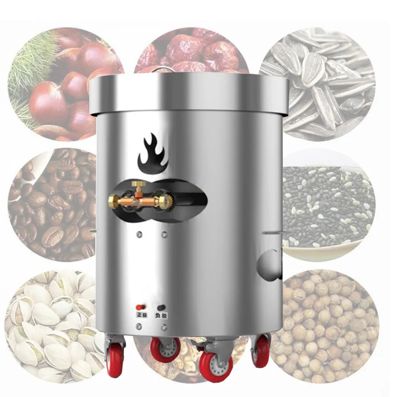

Sunflower Seeds and Peanuts Roasting Machine Stainless Steel Food Nut Roasting Automatic fried chestnut pistachio equipment