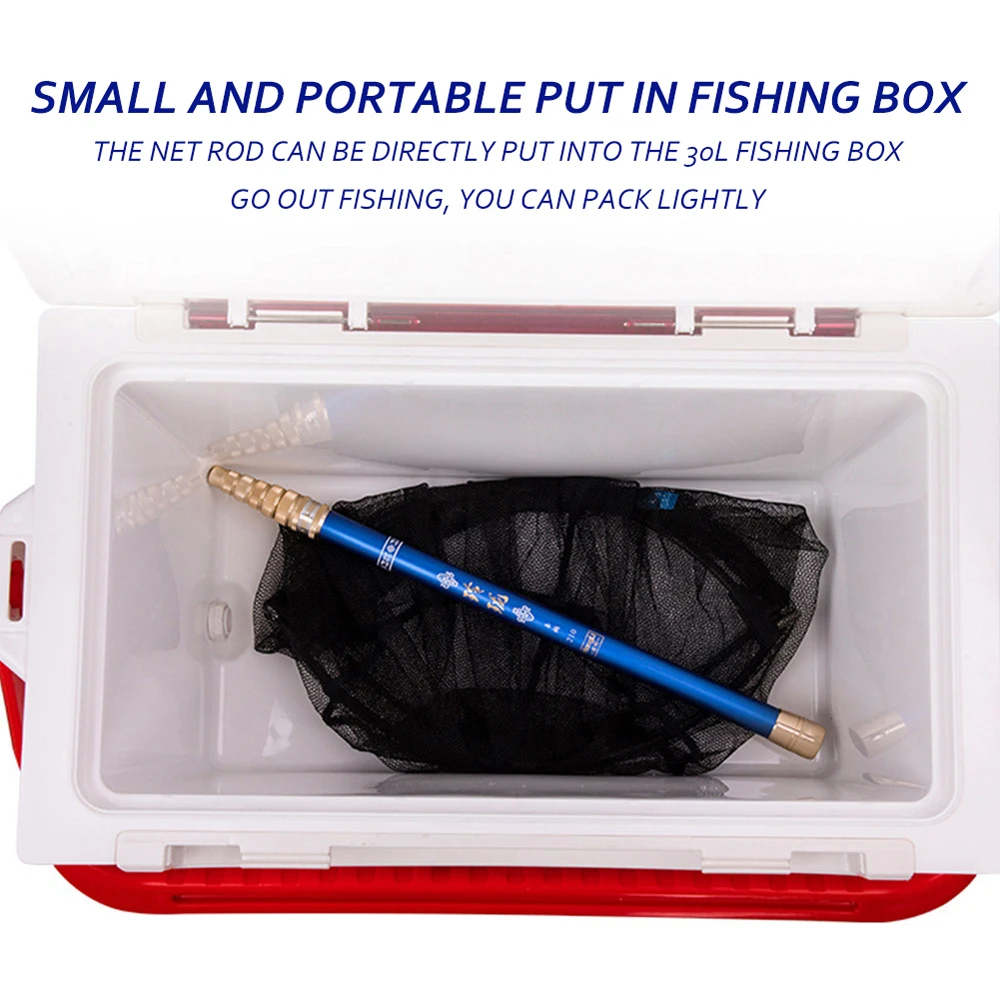 Fishing Landing Net Fishing Net Telescopic High Carbon Landing Net Fishing Pole and Net Head Mounts Holder Scoop For Carp Fishing Pesca Frete Gratis Accessory