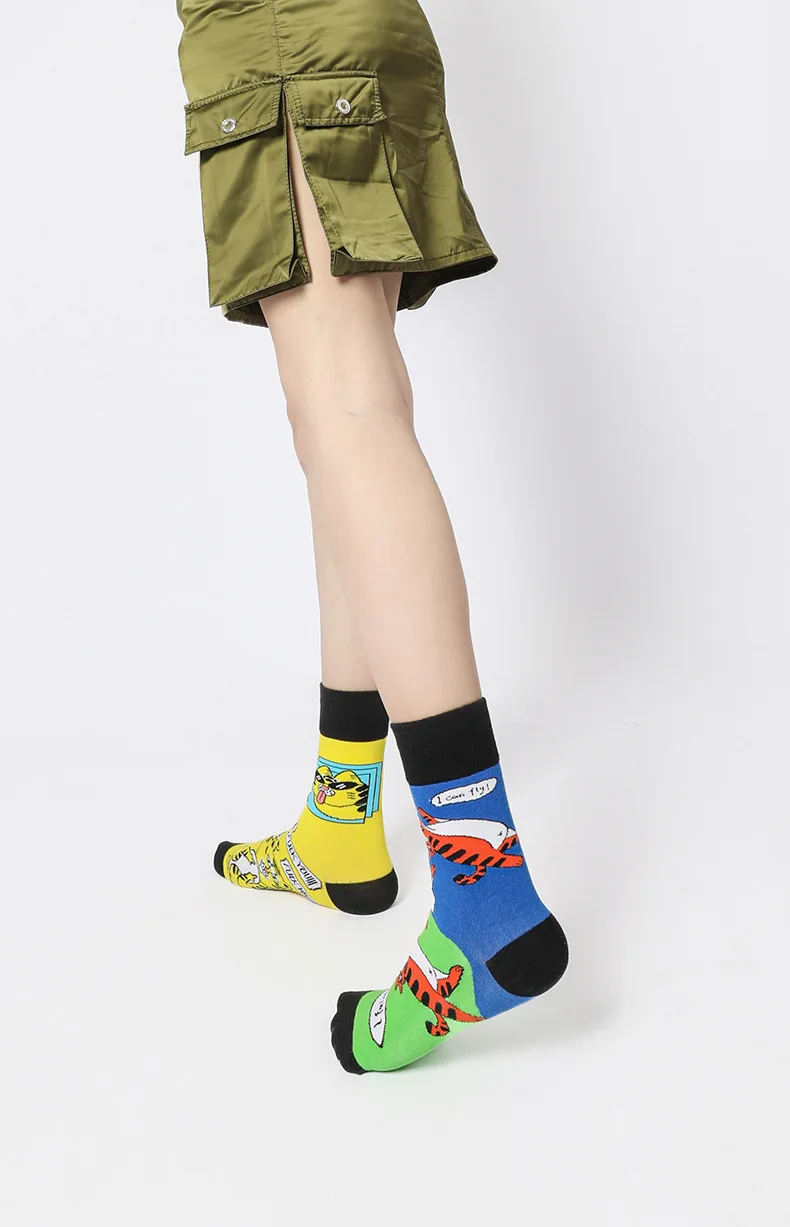 Neue mode socken, frühling und sommer ab socken, farbe kontrast socken, nette Japanischen mid-rohr socken – Detail 4