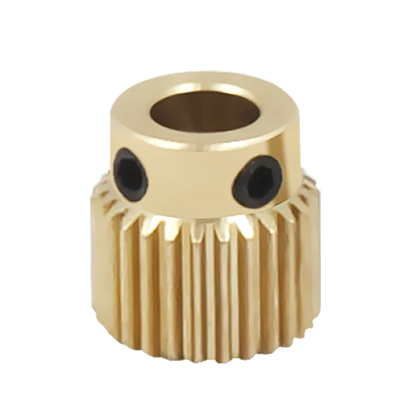 5pcs 3D printer accessories 26/40 tooth brass feed gear MK8 extruder wire feed extrusion wheel