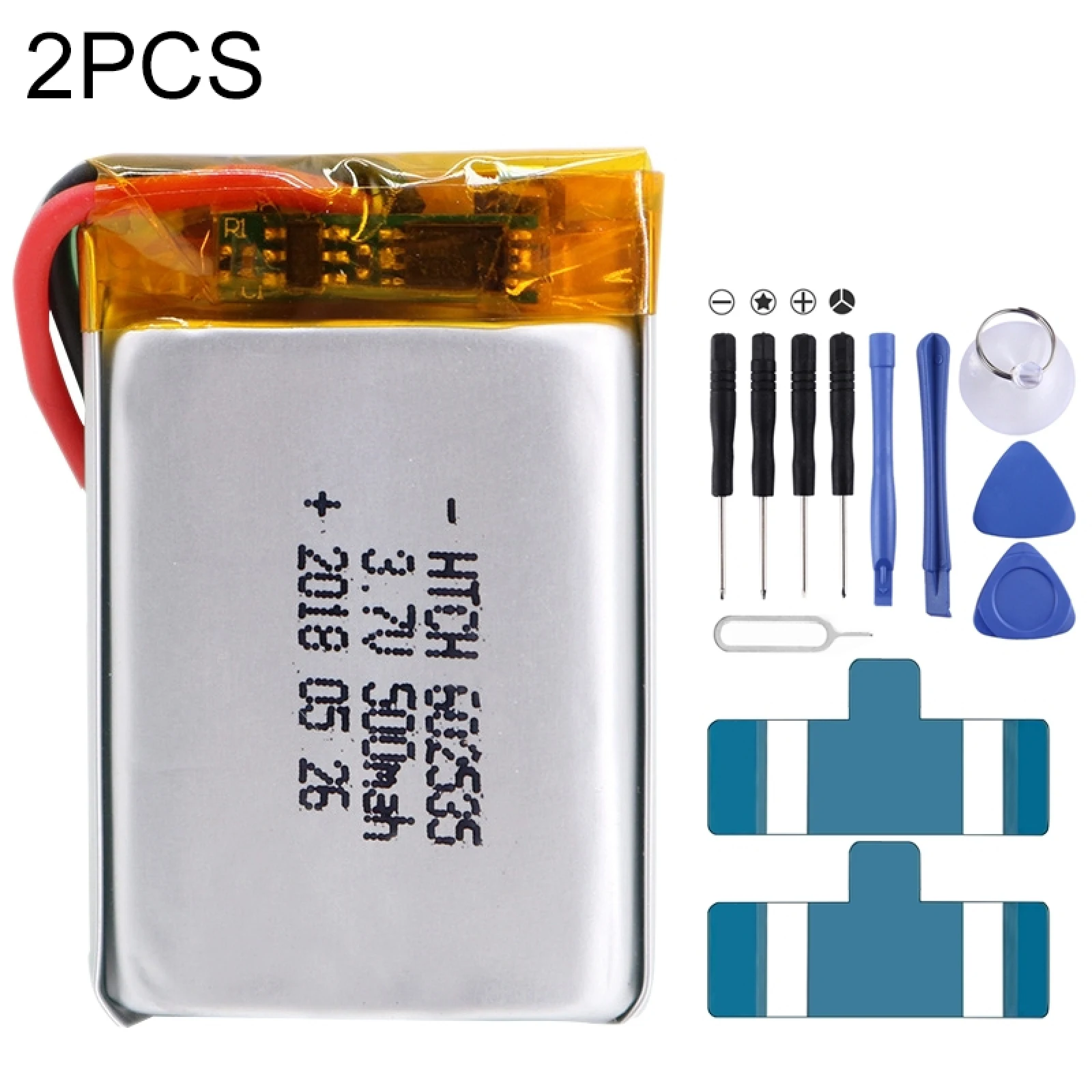 

2 PCS Li-Polymer Battery Replacement 602535