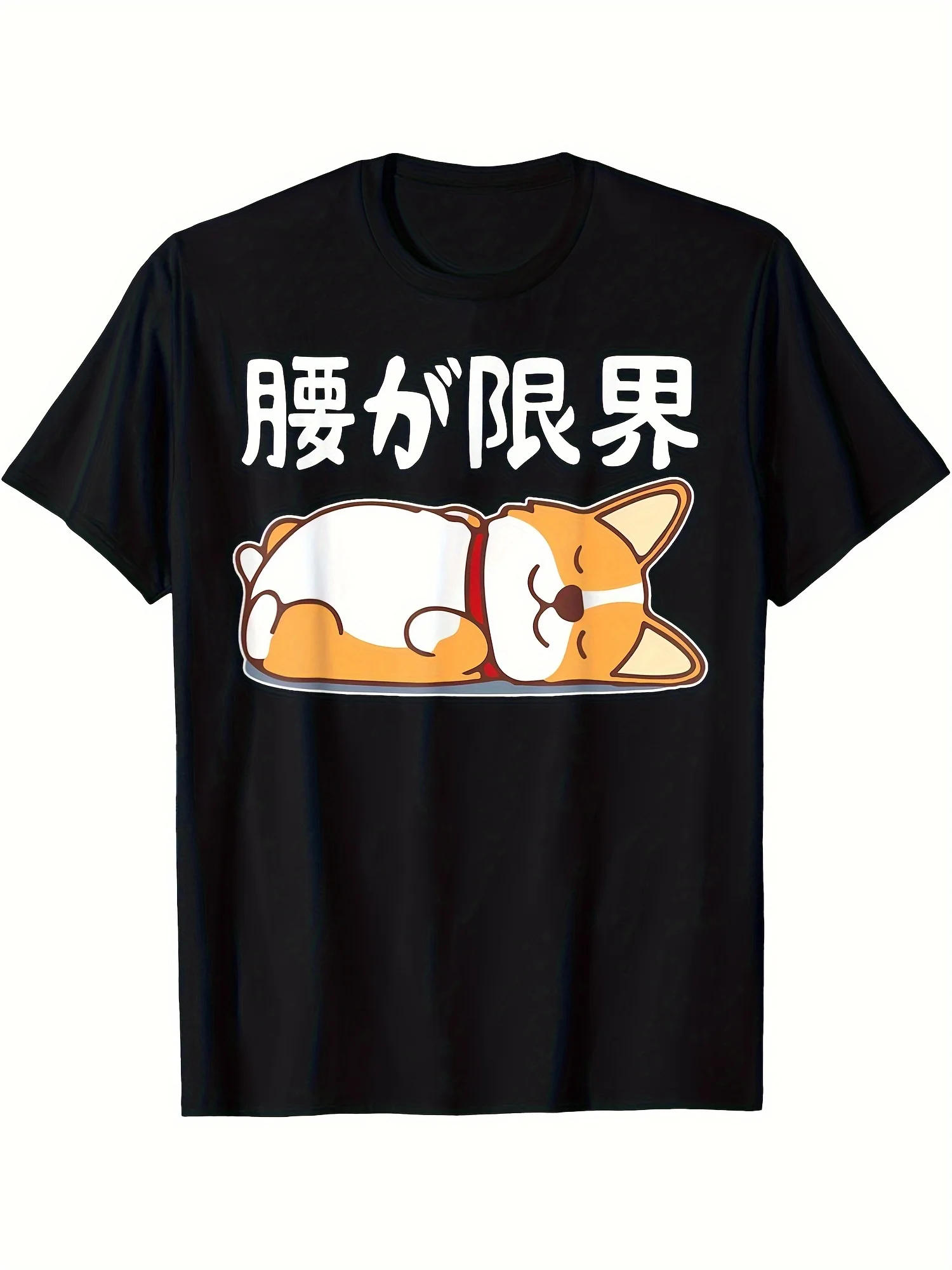 Never Disappointed with Shiba Inu Lustiges T-Shirt für Damen, lustige Kleidung, Y2k-Kleidung, kurzärmelige T-Shirts, Sommer-Vintage-Tops