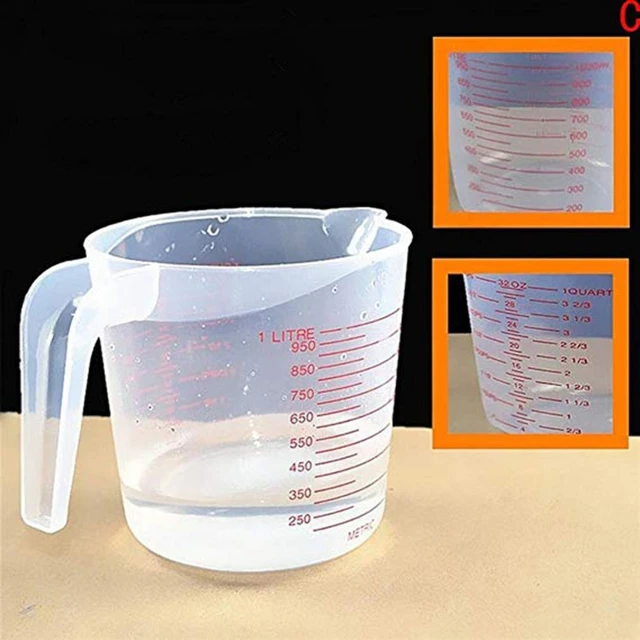 2 Pack Food Grade Stainless Steel Large Measuring Cup Beaker Jug Container  for Liquid Food Oil Measurement, 500ml 