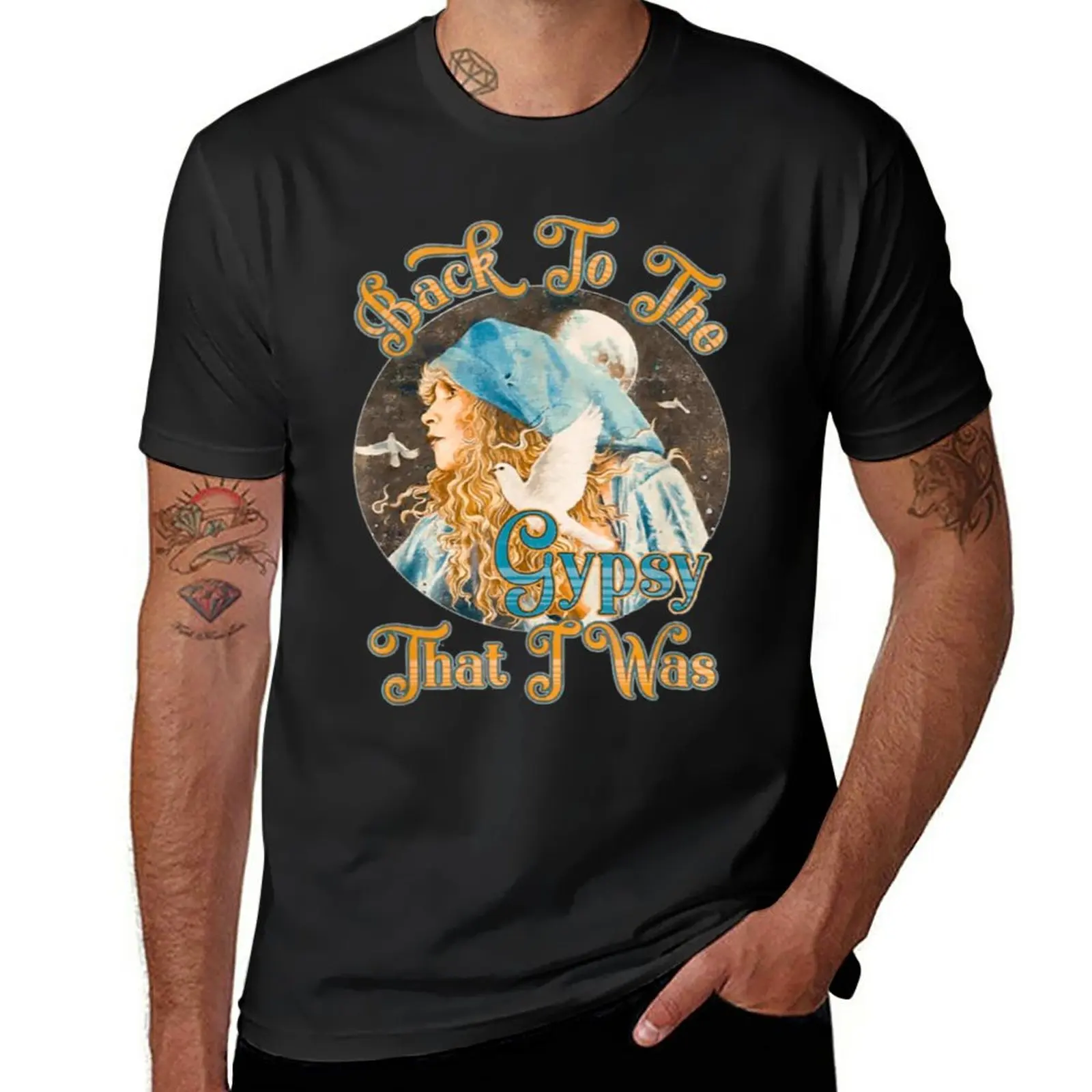 

New Stevie Nicks Rock Band T-Shirt vintage clothes animal print shirt for boys oversized t shirt men
