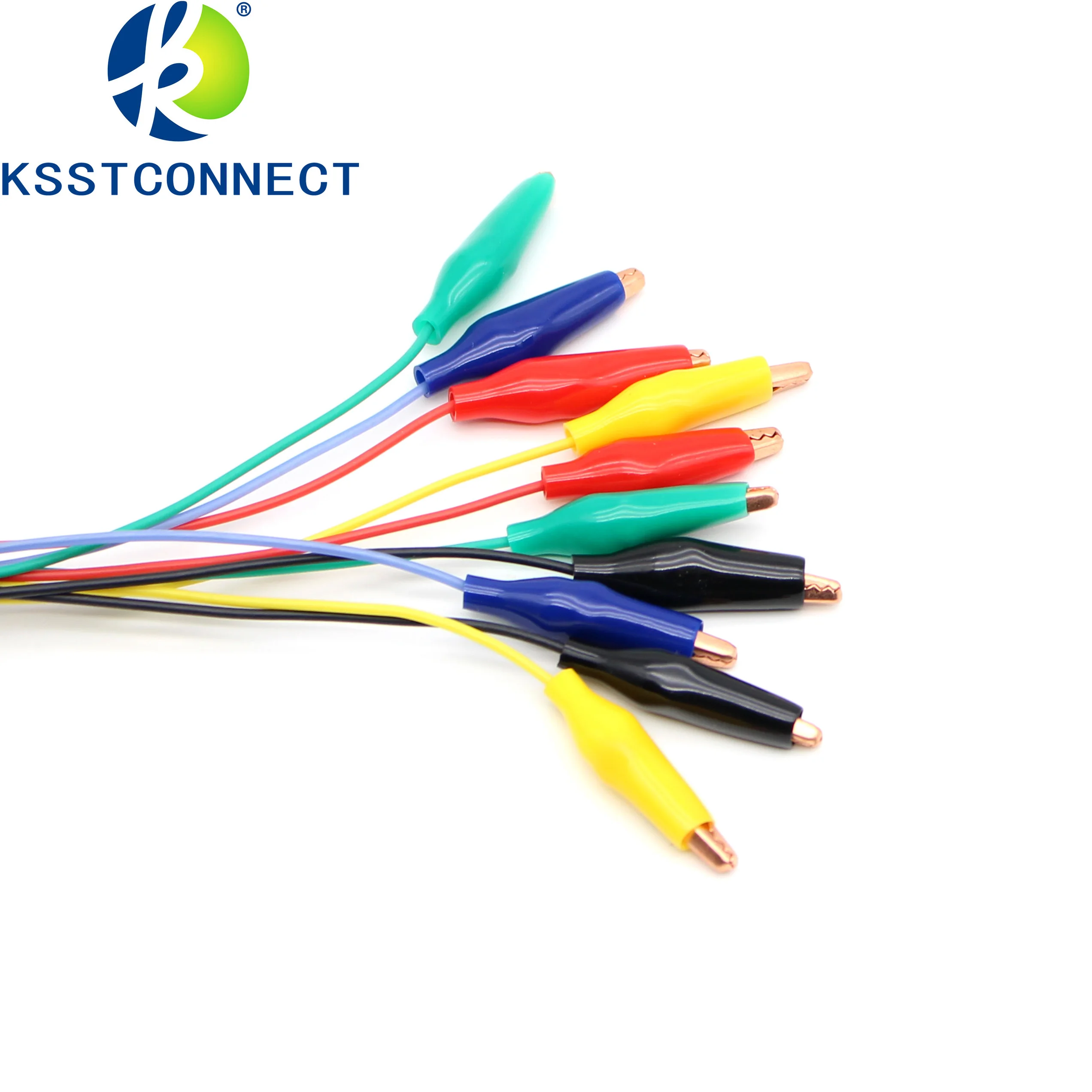 브레드보드 실리콘 듀폰 점퍼 케이블 암수-26AWG 악어 클립 와이어, 오실로스코프 로직 분석기 DIY 케이블 키트