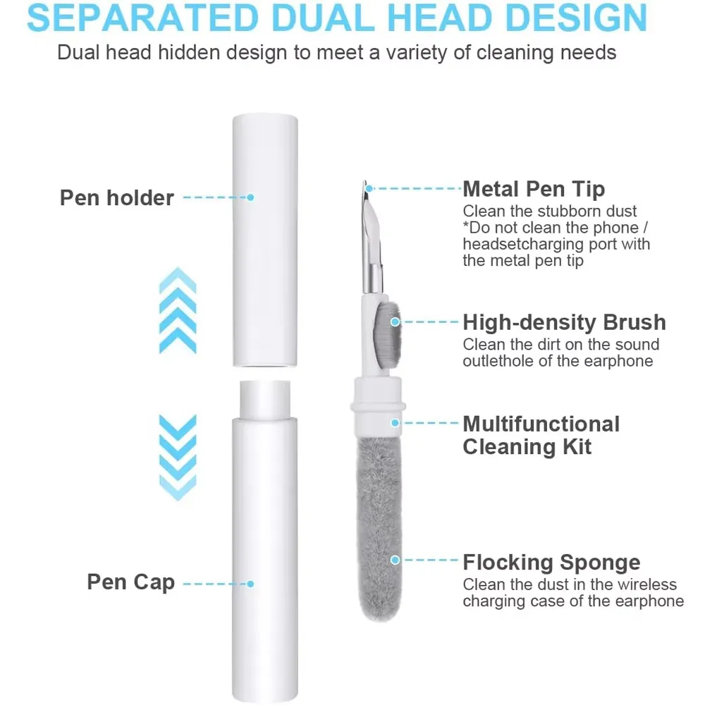 Wireless Earphone Cleaning Kit with Precision Brush Tool
