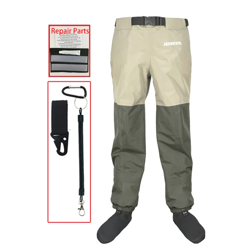  8 Fans Breathable Chest Wader for Men & Women Stocking Foot  3-Ply 100% Durable and Waterproof Insulated Fishing Chest Waders for Fly  Fishing,Duck Hunting, Kayaking (Khaki X-Small) : Sports & Outdoors
