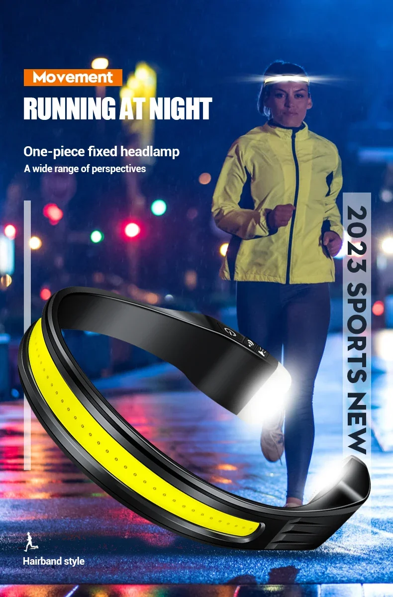 Description Picture 3 of itemCOB Super Bright Flood LED Mini Headlight Type-C Charging Outdoor Work Night Fishing Night Running Hanging Neck Light