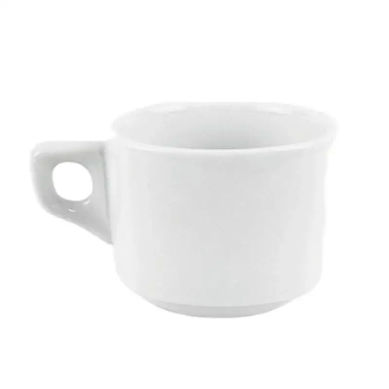 

Hot sale Creative Ceramic White glaze color Tea Mug Unique Embossed Design breakfast cup