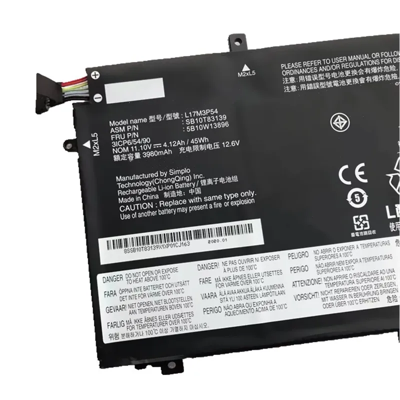 Green Cell Batterij L17C3P52 L17L3P52 L17M3P53 L17M3P54 voor Lenovo ThinkPad L480 L490 L580 L590 L14 L15 Gen 1 Gen 2 - Battery Empire