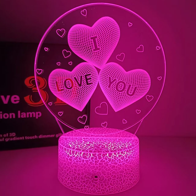 Led Heart light Romantic Night light USB Led Heart-Shaped I Love You 7
