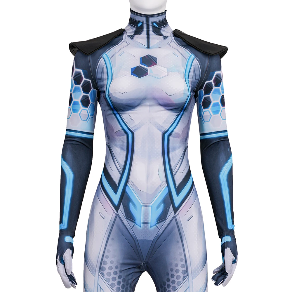 Marvel Rivals: Invisible Woman (Susan Storm Richards) | White Black Cosplay Costume 39 Marvel Rivals Invisible Woman Susan Storm Cosplay Costume for Women (Unofficial)