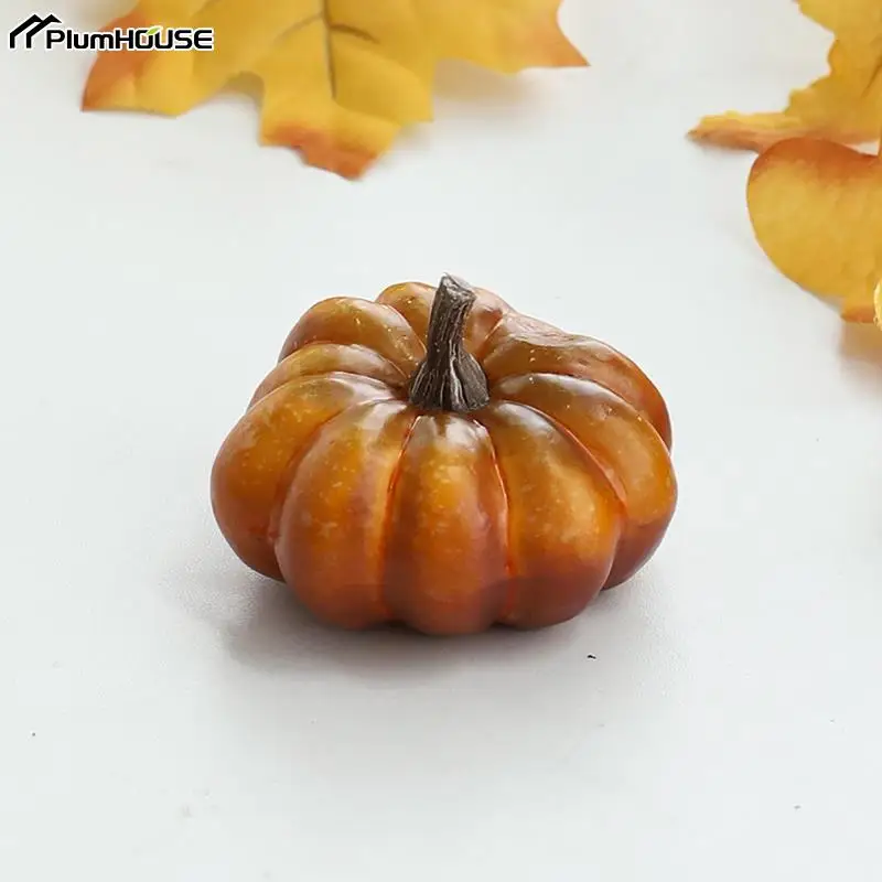 Mini Artificial Halloween Pumpkin Decor Simulation Vegetable DIY Craft Home Halloween Party Decoration Prop Farmhouse Harvest vegetable ornaments,artificial plant flower,artificial plant flowers,table decoration