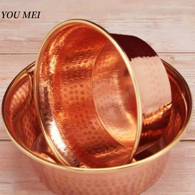 Hammered Copper Offering Bowl 2
