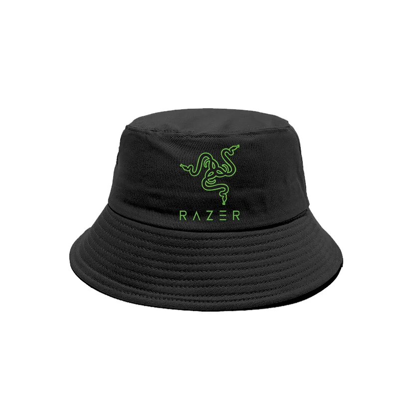 Razer 게임 팀 버킷 모자, 멋진 여성, 파나마 모자, 야외 레이저 밥 모자