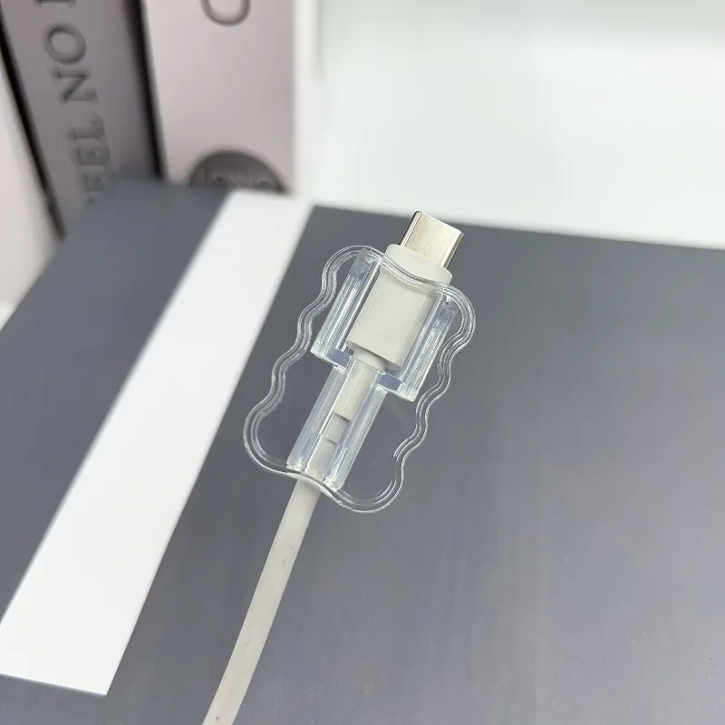 Pack of 5/10 Assorted USB and Type-C Cable Protective Covers for Mobile and Computer Charging Cables
