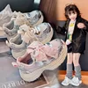 Girls Running Shoes with Sweet Mesh Bow Kids Sports Shoes Breathable 2025 New Fashion Children Sneakers Princess Style Cute 1