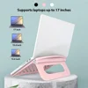Soporte plegable ajustable para ordenador portátil, Base Compatible con Macbook Air Pro de 12,6 a 17 pulgadas