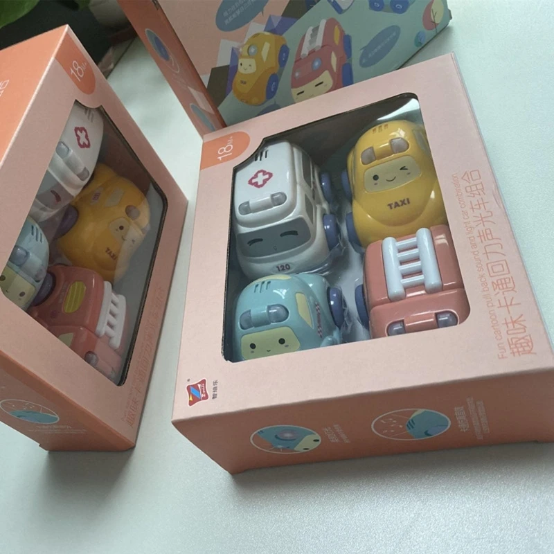 

Musical & Light Cartoon Shape Toy Car Playset Interactive Game Toy for Kids