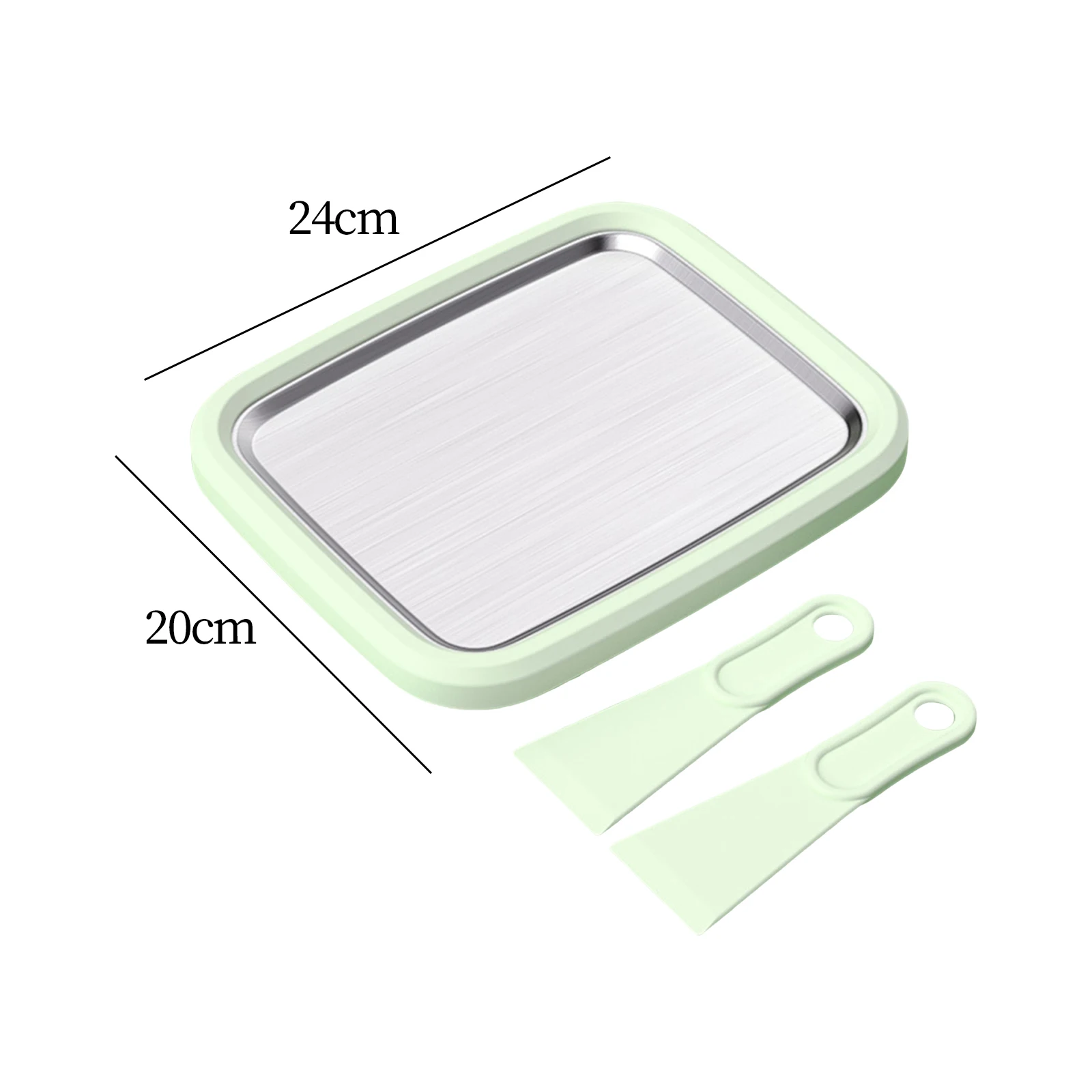 Mini Ice Cream Plate Maker Summer Portable Sweet Roller Pan for Buffet Birthday Gift Housewarming Families Smoothie Making