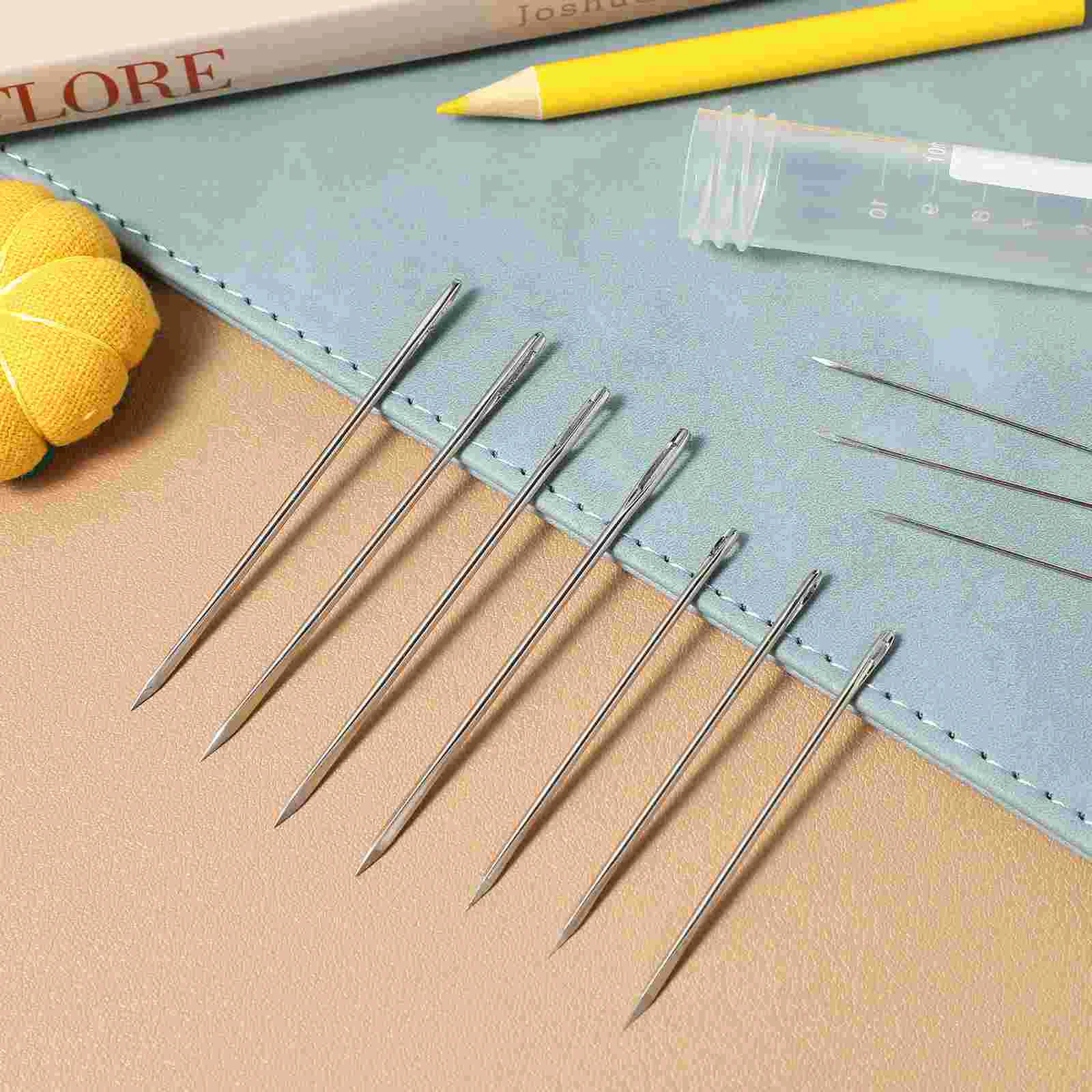 삼각형 바늘 마름모 손 가죽 공예 바늘, 프로젝트 바느질, 병 스티치, 20 개