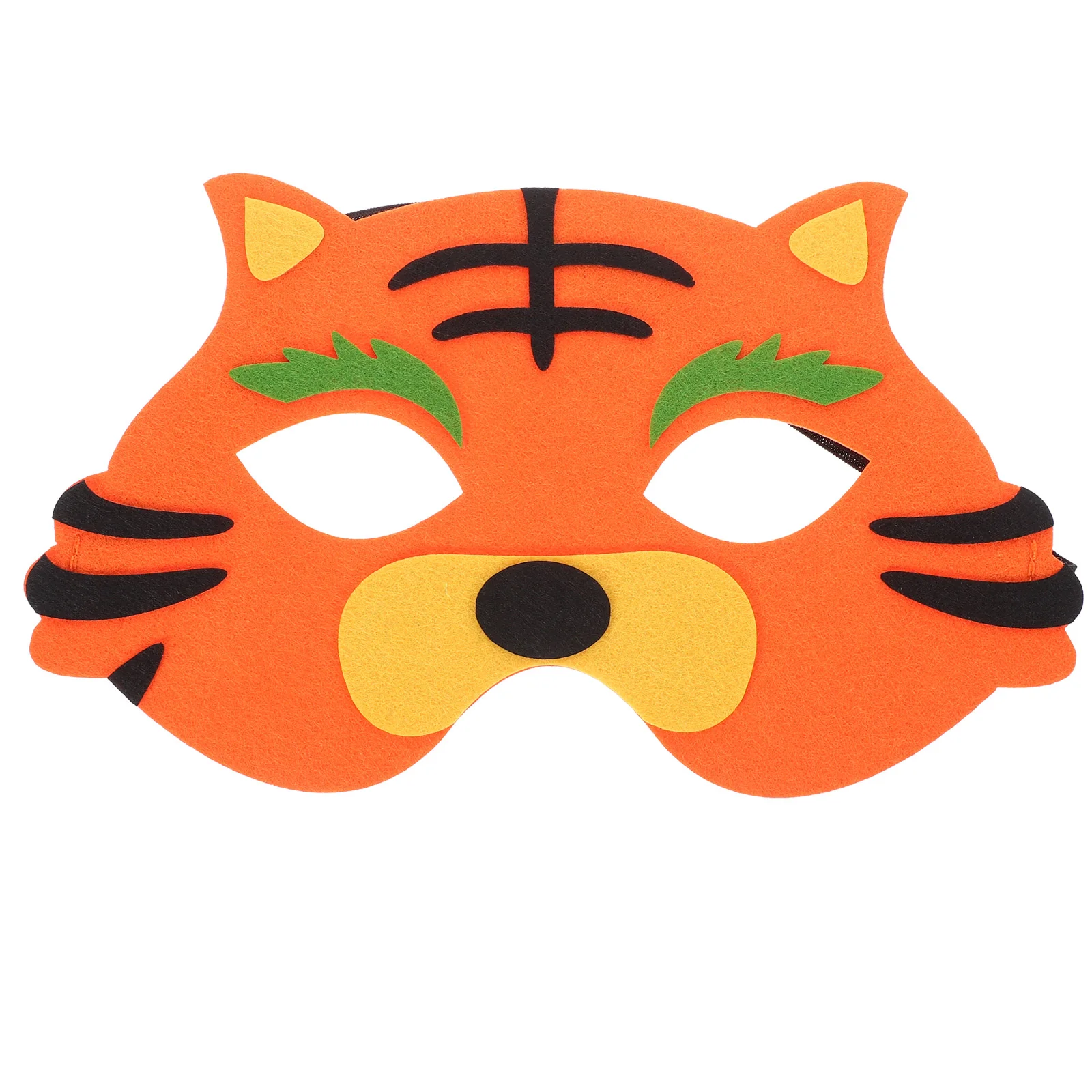 

Tiger Mask Felt Half Face Mask Animal Mask Halloween Cosplay Mask Dress Up Costume Prop