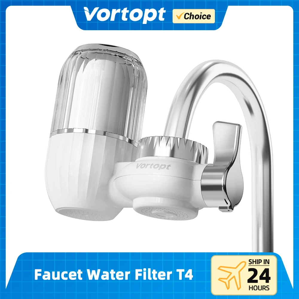 고품질 음용 역삼투 정수기, 6 단계 RO 정수 필터 9 투명 쉘 T4-ACF 있는 Vortopt 수도꼭지 워터 필터, 싱크대 수도꼭지 워터 필터, 주방용 마운트, 400 갤런