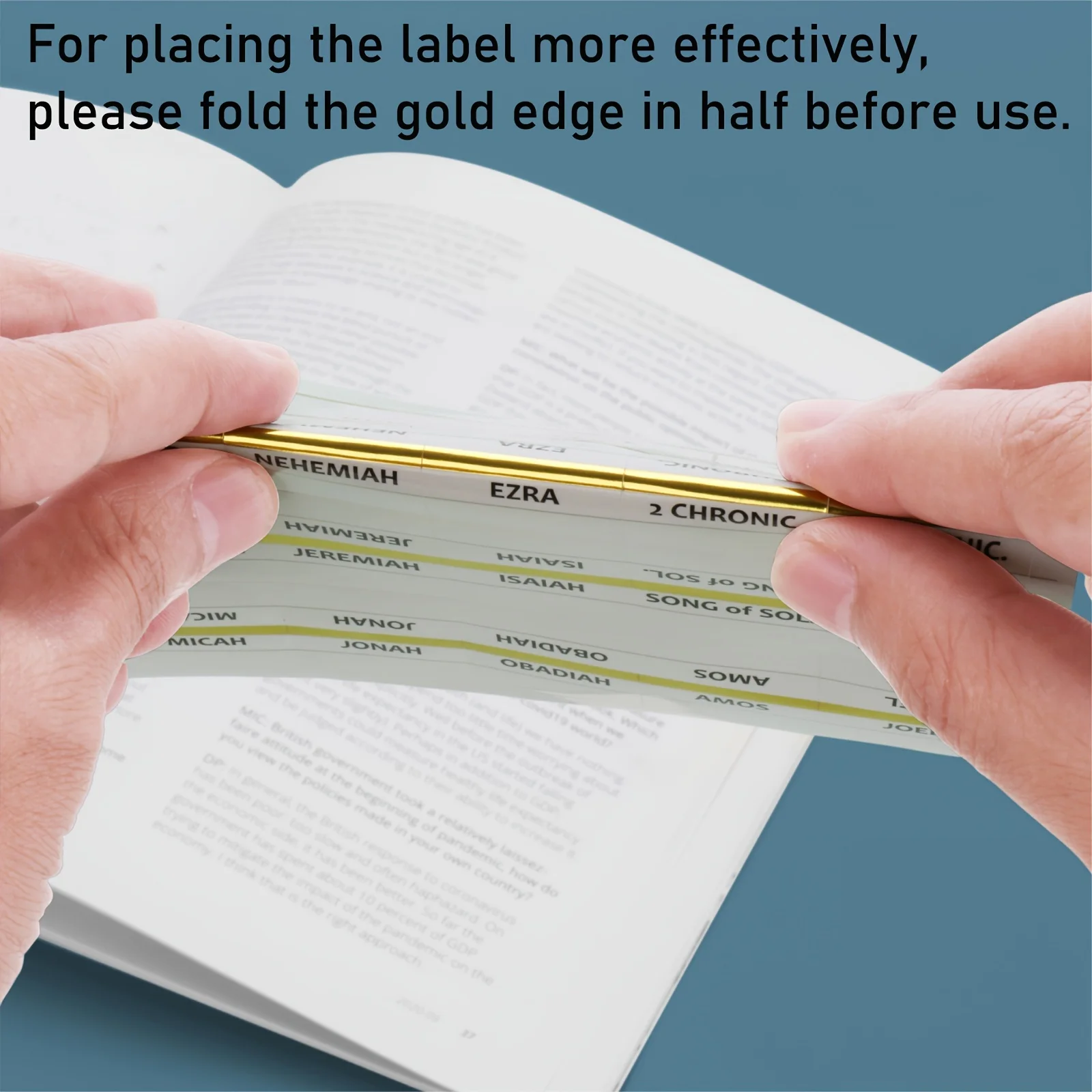 Bible Tabs,Bible Sticky Tabs For Old And New Testament,Bible Book Tabs,Bible Labels Tabs,Bible Tabs,Sticky Tabs.(Golden Edged) - 5
