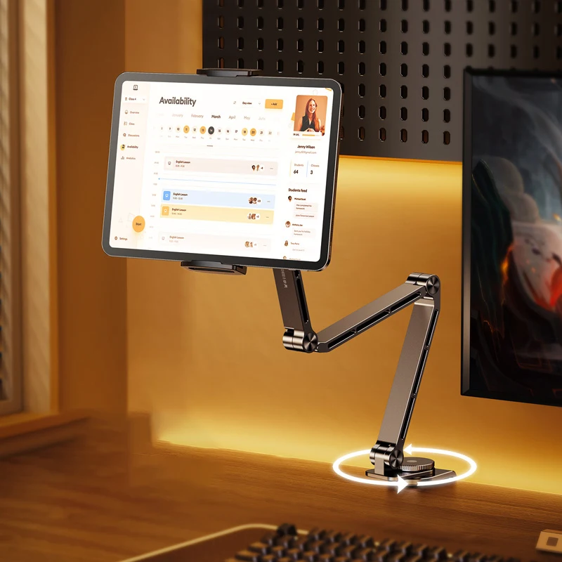 MoZhao 태블릿 스탠드 데스크탑 지원 스탠드 전화 홀더 360 °   회전 접..