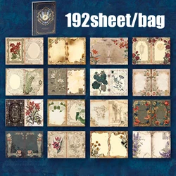 Vintage Style Gold Foil Writing Pad Notebook Set for Journaling and Note Taking (B)