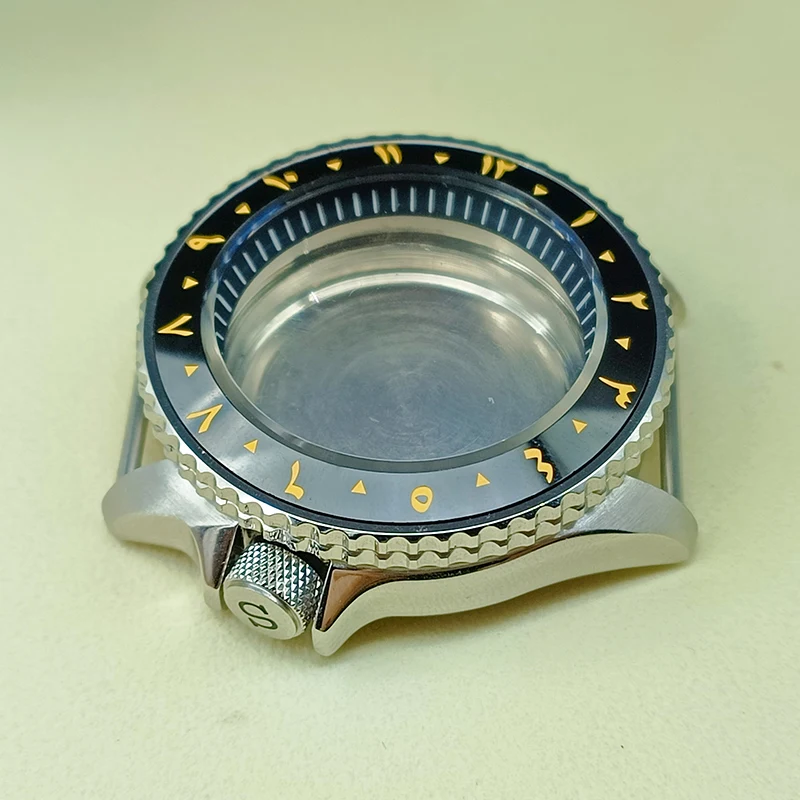 42mm Uhrengehäuse Kuppelglas Arabischer Keramik-Lünetteneinsatz Passend für SKX007 SKX009 SRPD NH35 NH36 Uhrwerk Herrenuhren Ersatz – Detail 9