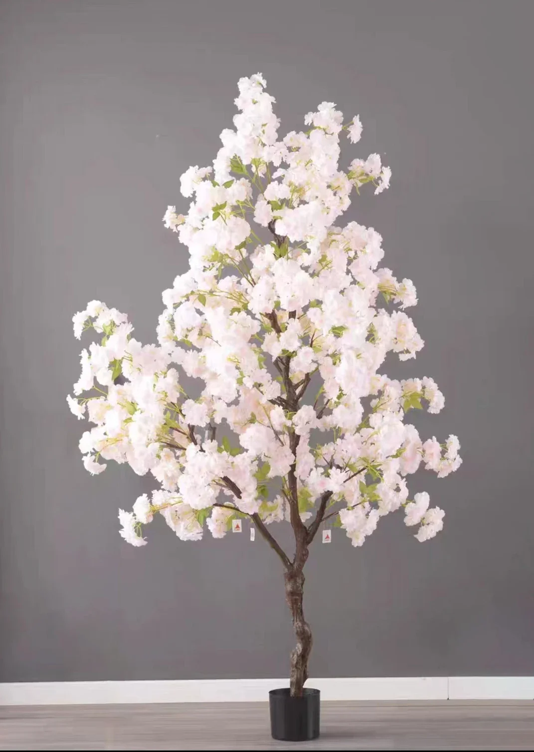 Cerisier Artificiel En Fleurs 120cm Avec Pot - Décoration Réaliste Pour Intérieur/extérieur, Maison, Bureau, Mariage