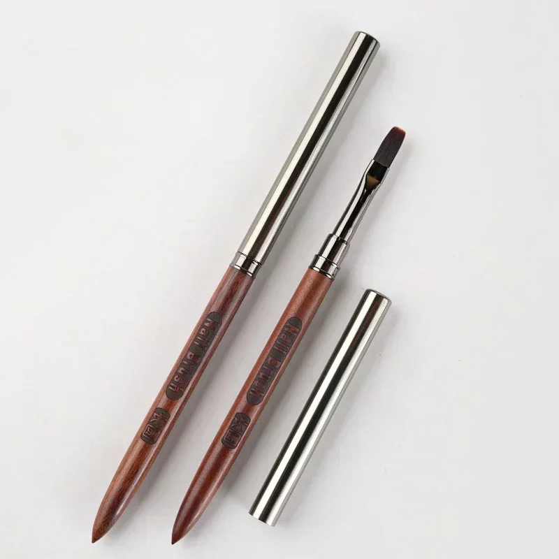 Wood Gel Painting Brush Nail Art for Gel Tip Extension Acrylic Builder Accessory Nail Art Brushes Manicure UV Gel Nails Brush 6