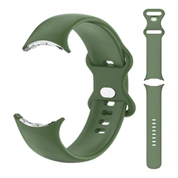 Silicone Sport Wristband Accessory for L (Deep Green band)