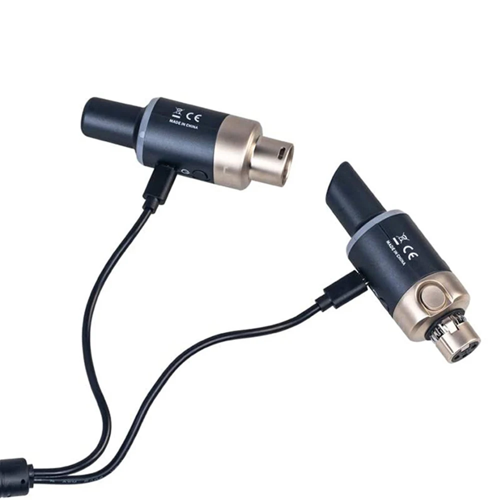 Фото JOYO MW-1 5,8 ГГц Беспроводная микрофонная система 4 канала подключение к XLR Mic адаптер беспроводной Динамический микрофон передатчик приемник №3