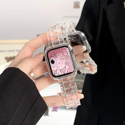 Rainbow Slim Transparent Strap Bracelet - 42mm 44mm 45mm 49mm (Transparent)