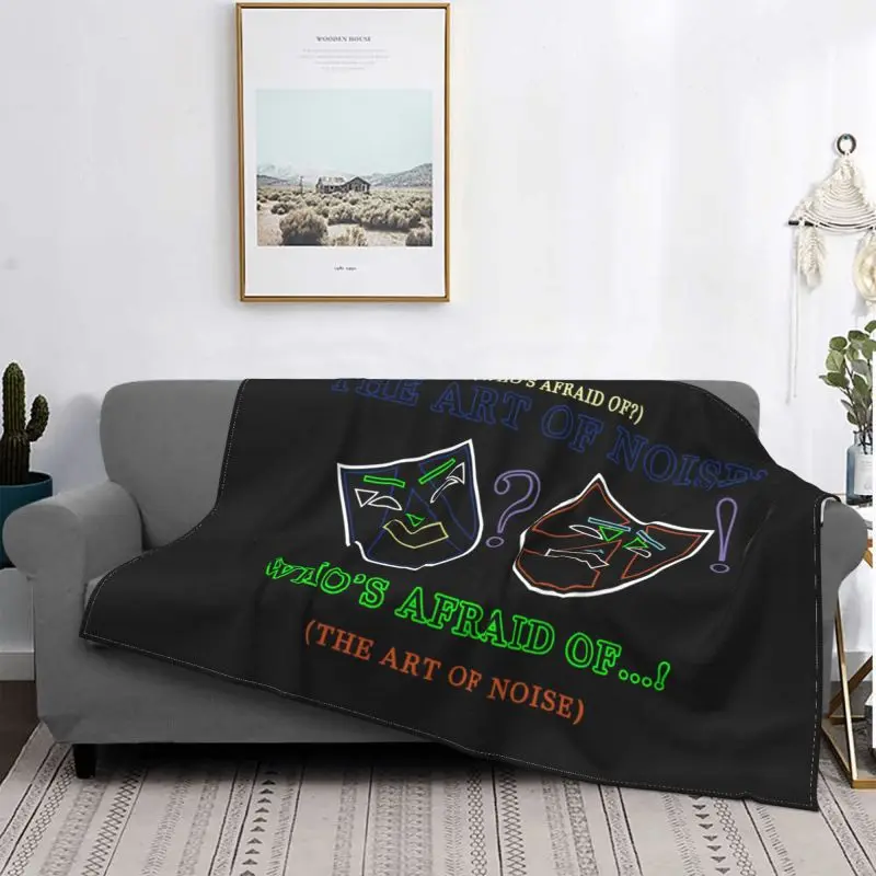 The Art Of Noise Retro Dance Electronica Blanket Plush Raschel Home Decor Bedding Travel Decorative Sofa