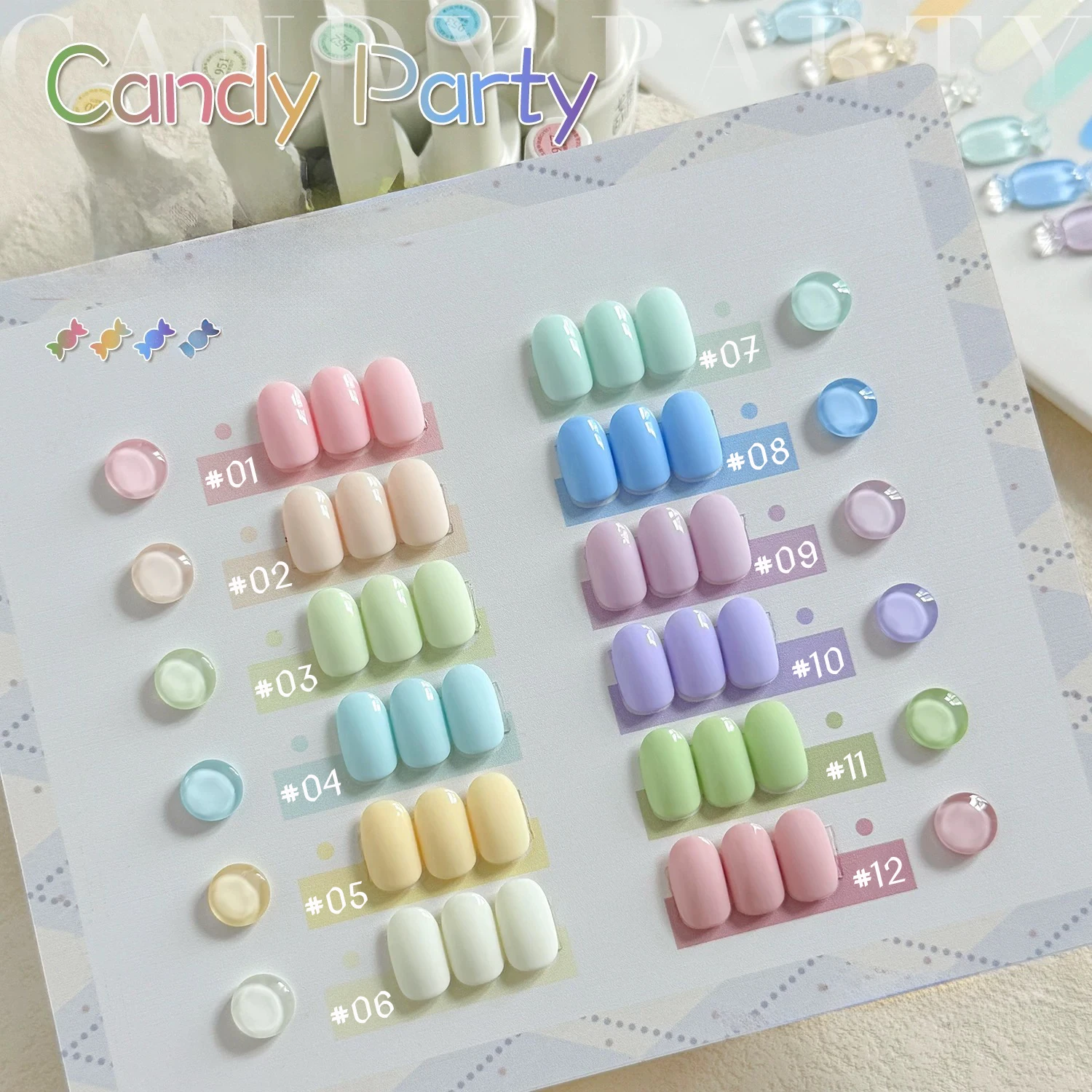 MIANEL 12ML 클라우드 네일 젤 폴리쉬 2026 뉴 봄/여름 민트 그린 도파민 마카롱 파스텔 귀여운 스윗 네일즈