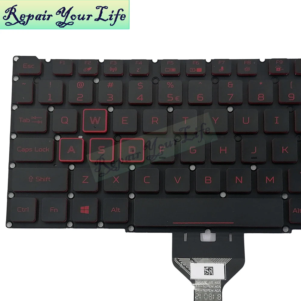 Teclado para jogos retroiluminado para laptop, RU,