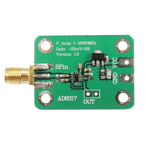 고속 로그 검출기 RF 로그 검출기, RF 신호 로그 출력 전력계, 1M-10000Mhz 컨트롤러, AD8317 4