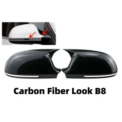 Enhanced Side Wing Mirror Cover - Sleek Add - On Rear View Mirror Cap Cover (Carbon Look - B8)